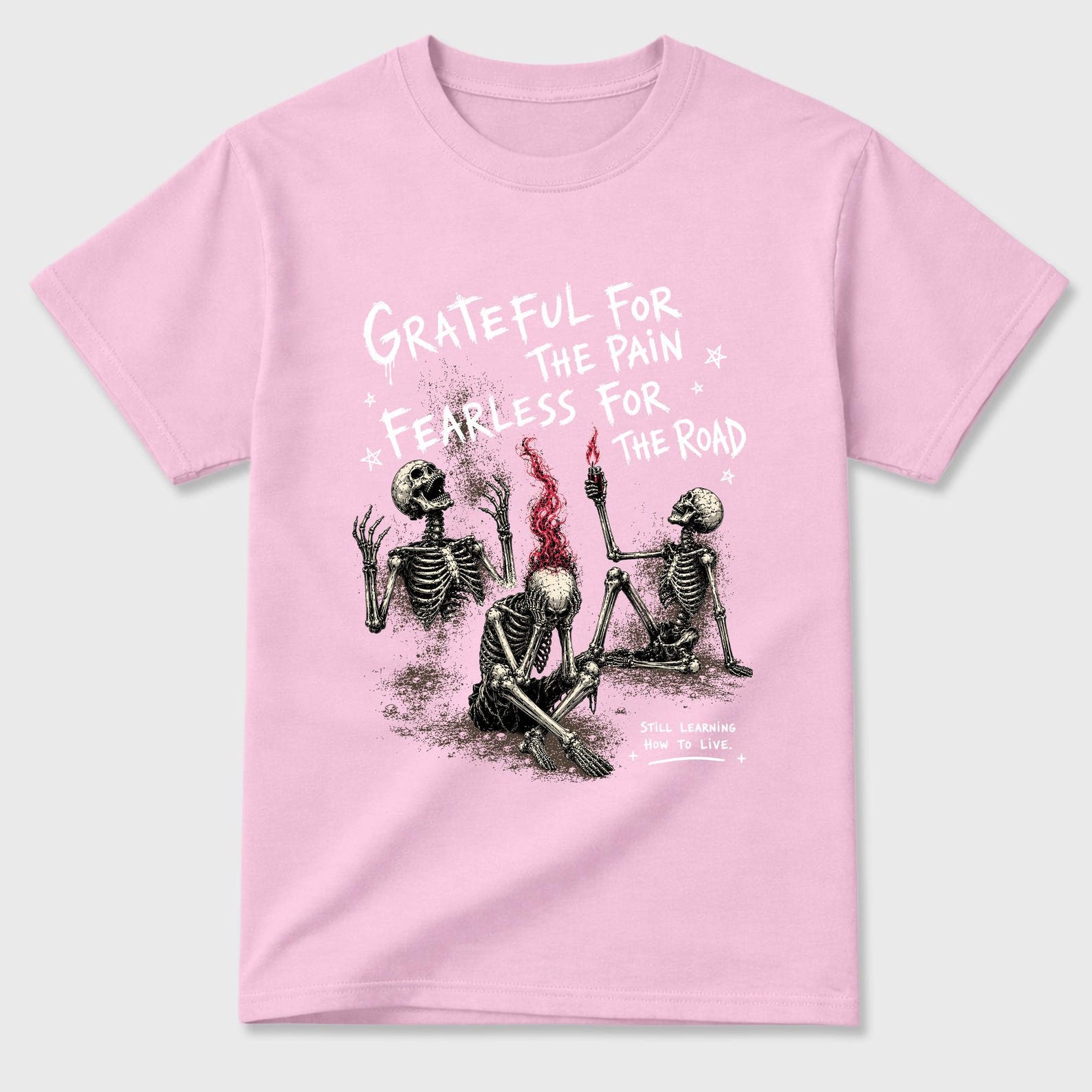Fearless Road Graphic Tee - best T-Shirts to wear with jordans 1s Travis Scott Tropical Pink 4XL