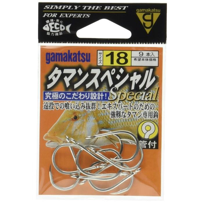 Gamakatsu Tamansu Special Hook White Size 18 Fishing Hook
