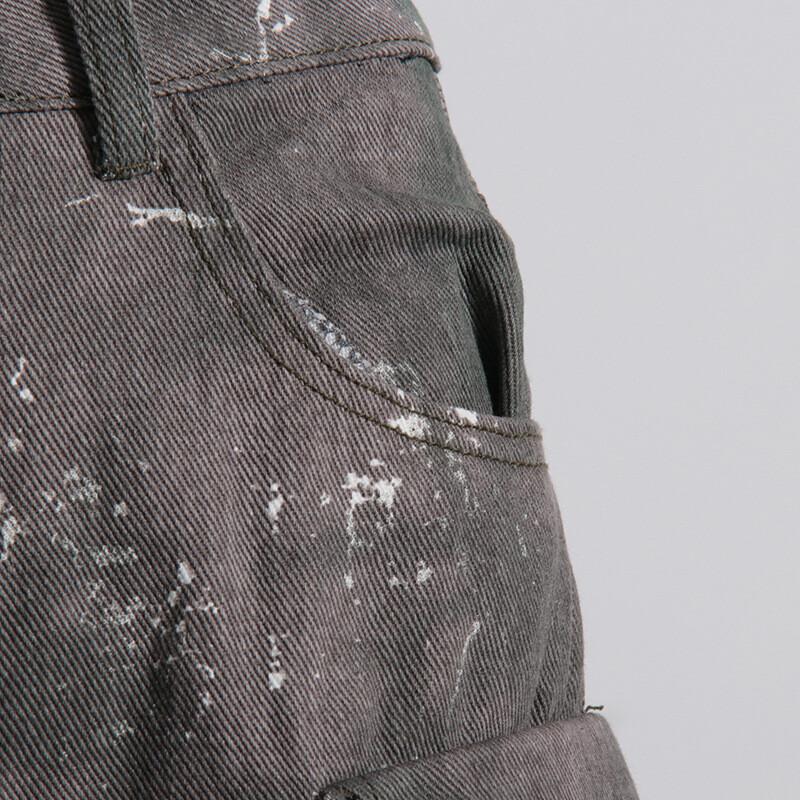 Dámské kalhoty cargo s vysokým pasem a širokými nohavicemi, maskáčový potisk, streetwearová móda, design s více kapsami, pohodlný střih