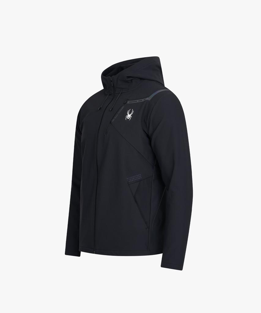 Spyder Men'S Fleece-Lined Woven Zip-Up Training Jacket Spjwcnft207Mblk