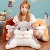 Cozy Hamster Lounger Back Pillow Plush Pp Cotton For Better Lumbar Support