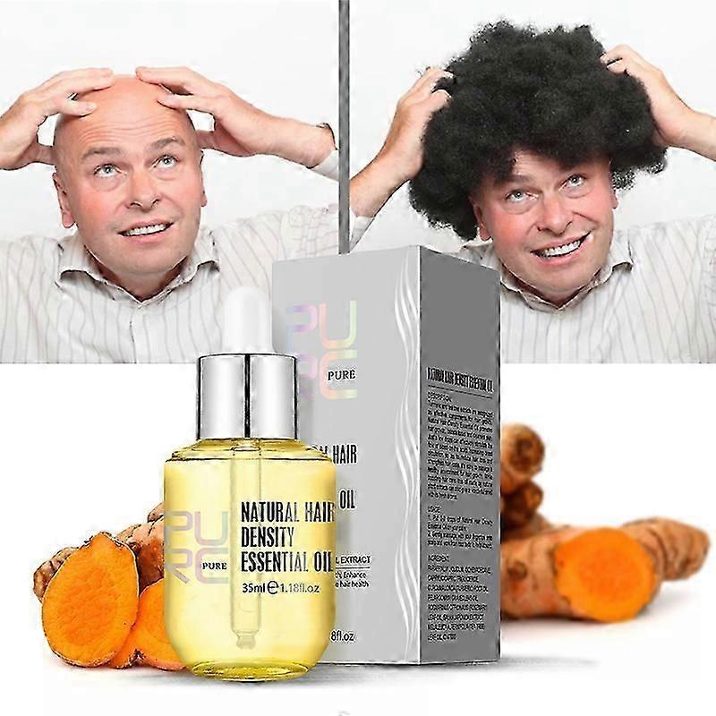 3pcs PURC Natural Hair Growth Essence Thickener Ginger Regrowth Serum Treatments Oil