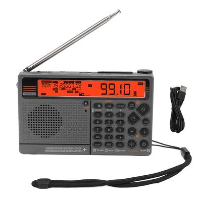 Radio multibanda SW FM MW AIR V.UHF WB Banda de frecuencia Control por aplicación Reproducción Bluetooth Radio digital