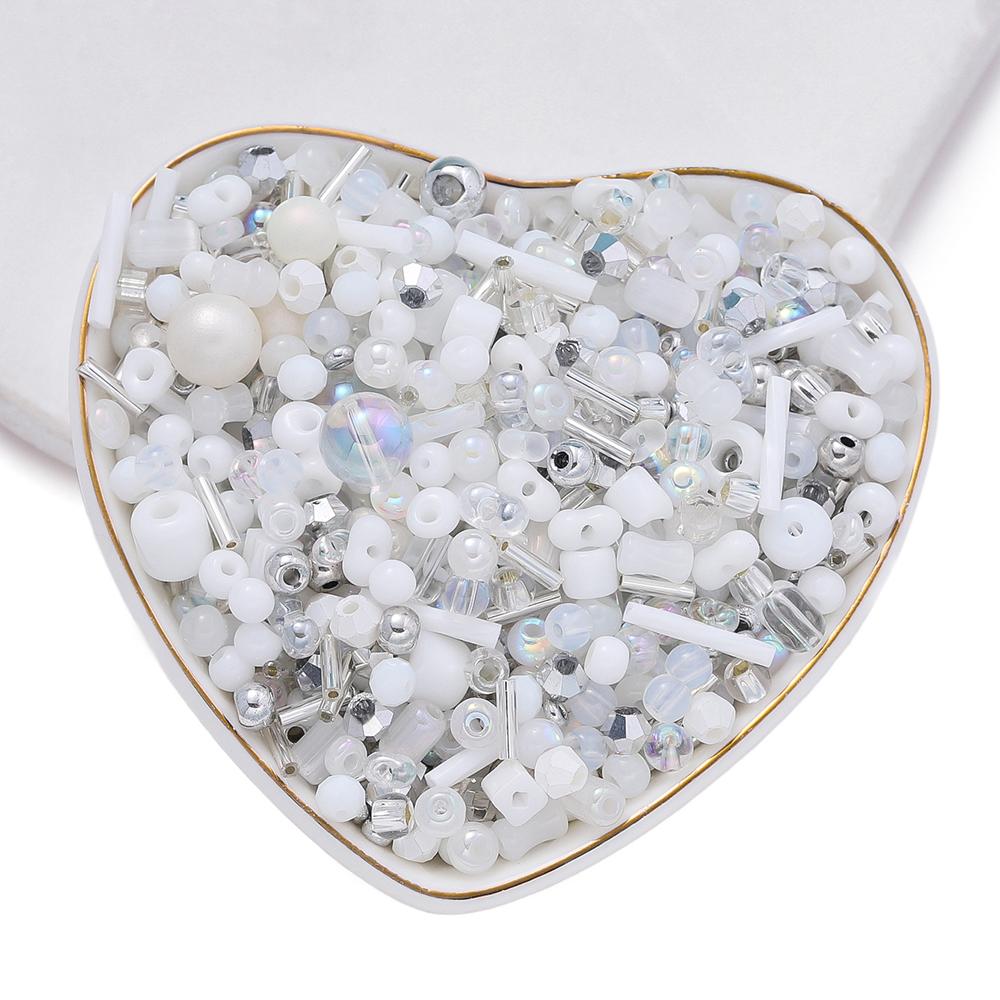 10g Marge rotunde din sticlă fațetată amestecate, distanțiere libere, sticlă de cristal, perle, articole pentru artizanat, pentru realizarea bijuteriilor, accesorii pentru brățări DIY