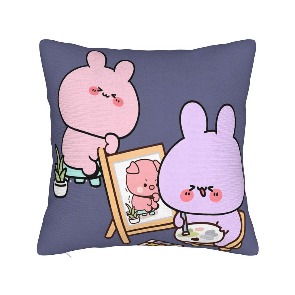 Pillow Cover Asamimichan and Anemimi  Morden Pillow Case For Sofa Couch Bed Living Room Pillowcases