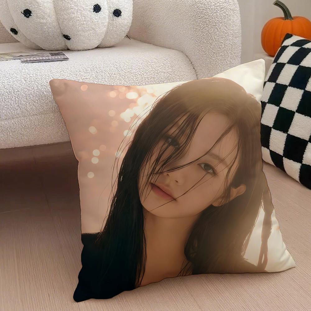 singer bubbly LLee Hyeri Cushion Cover Throw Pillow Cover Hidden Button Durable Polyester Chair Cushion