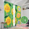 2 Stück 2D Flachdruck Partyvorhänge Zitrone Kunst Zitat Design Polyester Ohne Strom 0 Perfekt für Zimmer Schlafzimmer Wanddeko