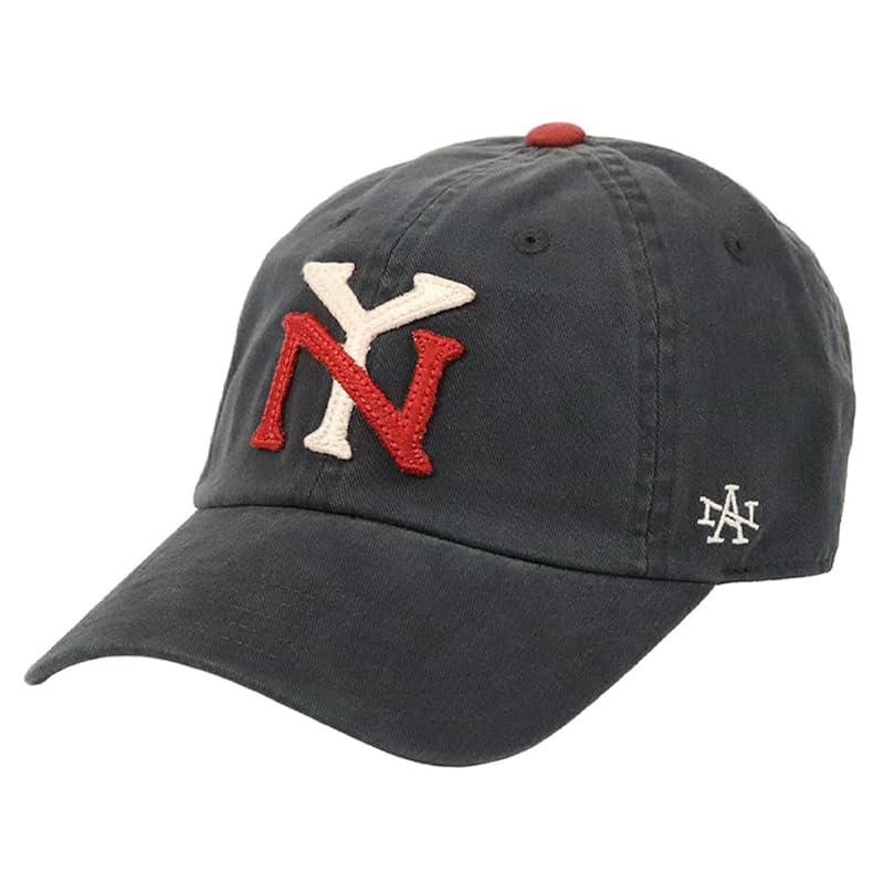 

[American Needle] cap new york americans NHL logo NY hat men s ladies low cap ice hockey unisex navy navy blue