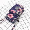 Nylon Schulter-Crossbody-Handytasche für Damen, Sport Laufen Mehrschichtige Reißverschlusstasche Armbandtasche, Clutch Münzbörse, Schlüsselhalter