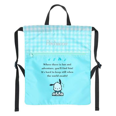 Sanrio Mochila Pochacco Porta Roupa de Ginástica Infantil com Espaço para Nome 534641