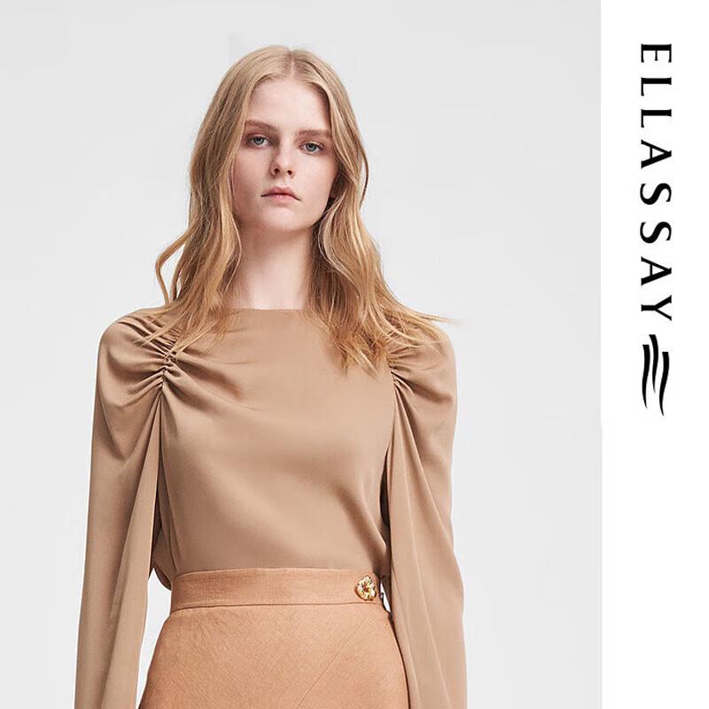 ELLASSAY Women s Mulberry Silk Blouse L