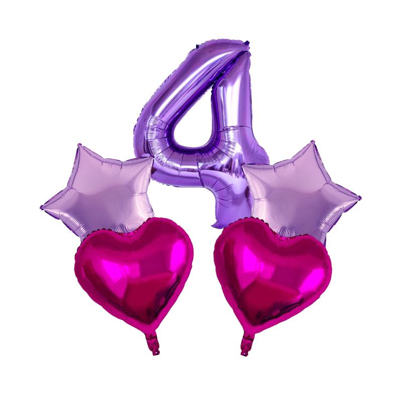 Lot Purple Balloon Set Latex Confetti Balloons Wedding Valentine's Day Globos Baby Shower Birthday Christmas Party Decorations