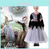 Alice In Wonderland Halloween Cosplay Dress With Polyester Fabric For Kids Performance