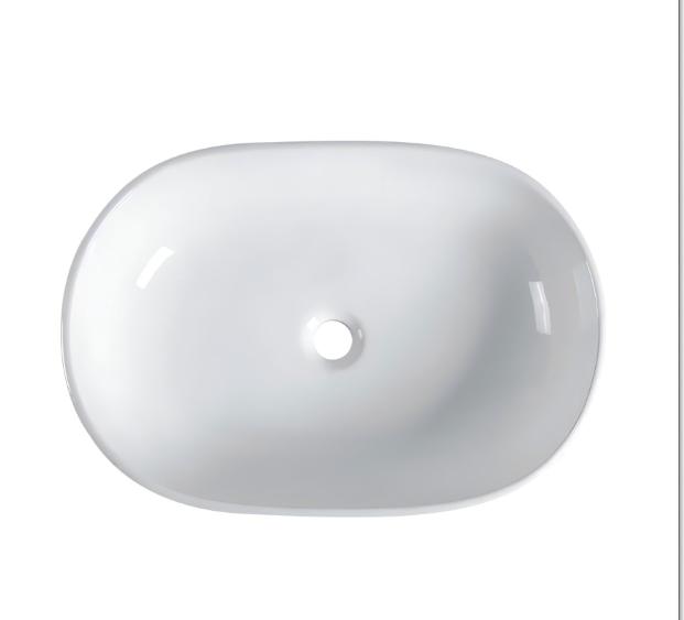 Vita countertop washbasin 60X42.5 CM oval white