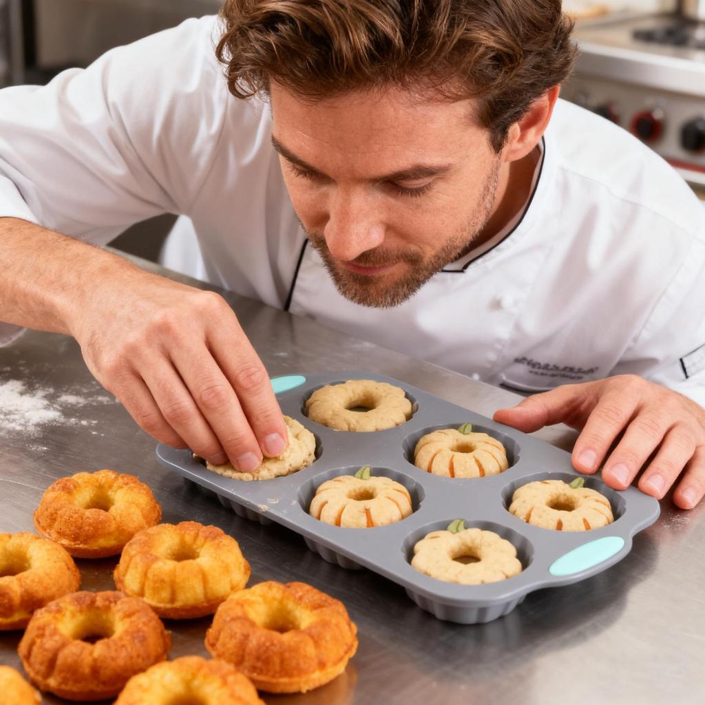 6-Cavity Silicone Ice Mold  Holiday Reusable Craft Supplies Silicone Wreath Cocktail Ice Molds For Freezer Chocolate Cake Food