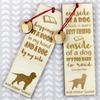 Irish Water Spaniel, Whiptail, Shannon Spaniel – Dog bookmark, personalized bookmark – Design 02 | Art-Dog