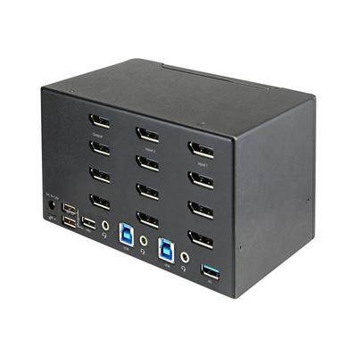 KVM Switch 2 Ports - STARTECH - 4K Ultra HD - 60Hz - Black - USB