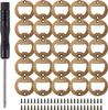 50/25 Stück DIY Flaschenöffner-Einsatz-Kits, Bierflaschenöffner-Einsatz, Edelstahl-Beschlagteile Zubehör für Harzform