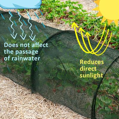 Schermo solare portatile 2 in 1 per serra, rete ombreggiante per tunnel da giardino a sgancio rapido da 3 m