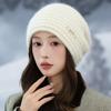 Middle-aged and Elderly Autumn and Winter Literary and Retro Rabbit Fur Thermal Hat Outdoor Windproof Wool Hat
