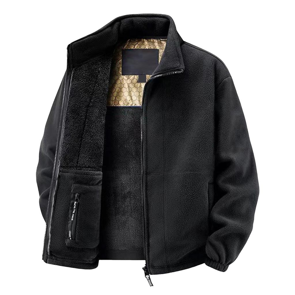 Unisex Heated Pocket Jacket Unisex Casual Warm Long-Sleeve Outerwear
