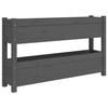 VidaXL Planter Grey 112x25x66 Cm Solid Pine Wood 823929
