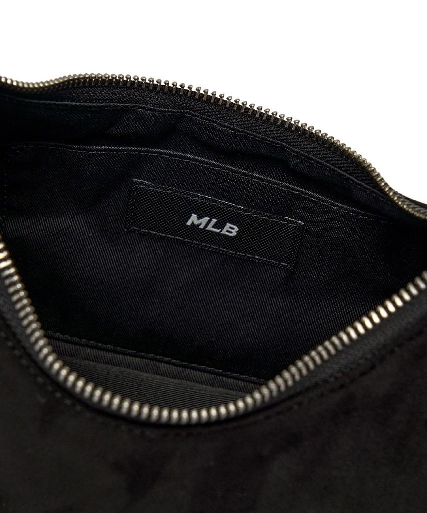 Mlb Vintage Street Nieten Hobo Tasche Ny (Schwarz)