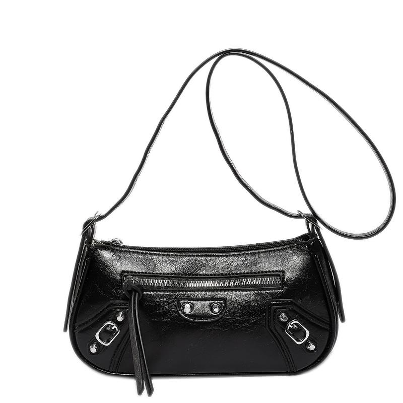 Women's PU Leather Shoulder Bags  Small Rivet Messenger Bags for Ladies  High Quality Casual Crossbody Bag  Fashion