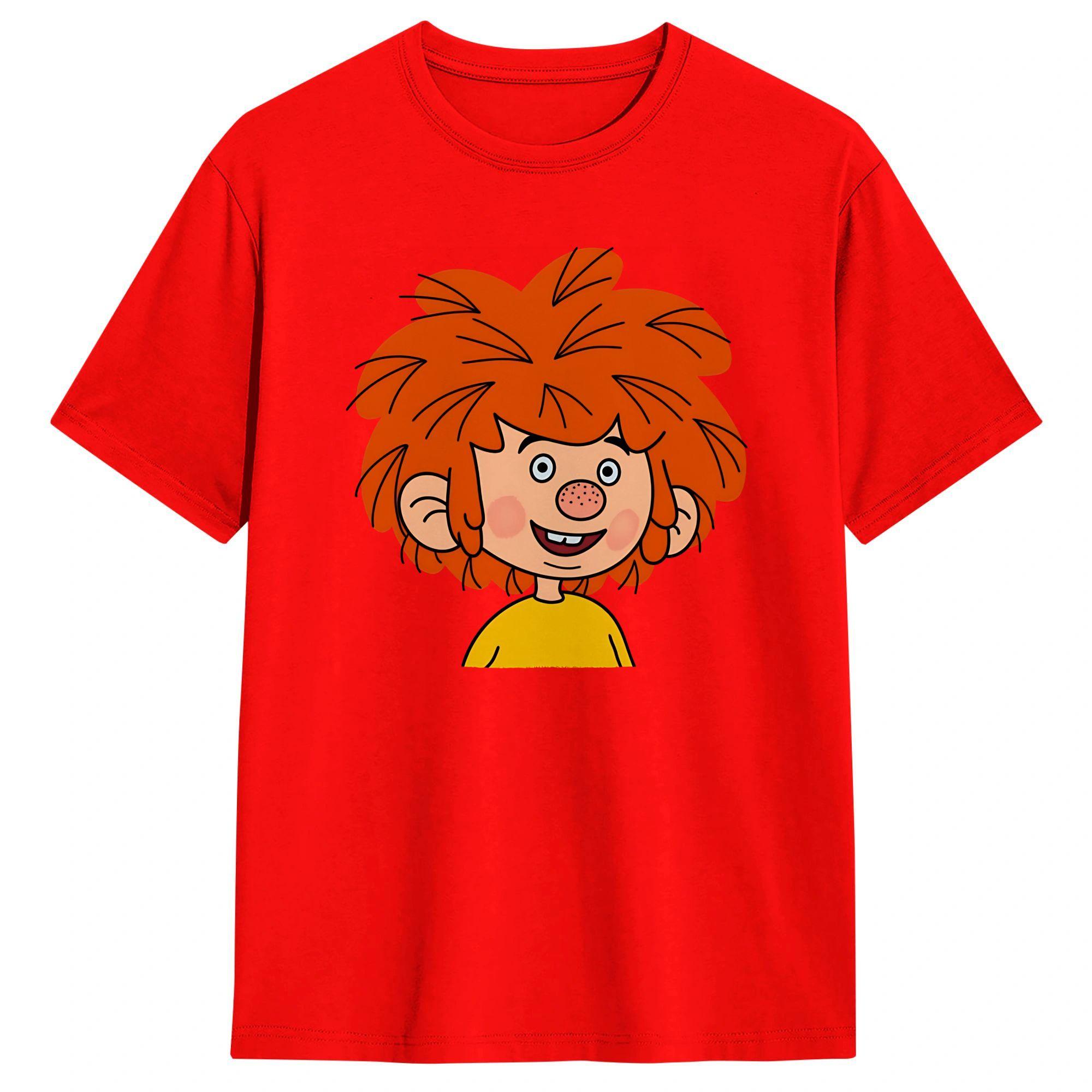 PPumuckls TShirt Beach 100 Cotton T Shirts For Unisex Custom DIY Tee Shirt Short Sleeve Y2K Casual Tops S
