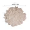 Placemat Elegant Tablemat Flower Shape Placemats PVC Waterproof Place Mat for Kitchen Dining Table Holiday Wedding Party
