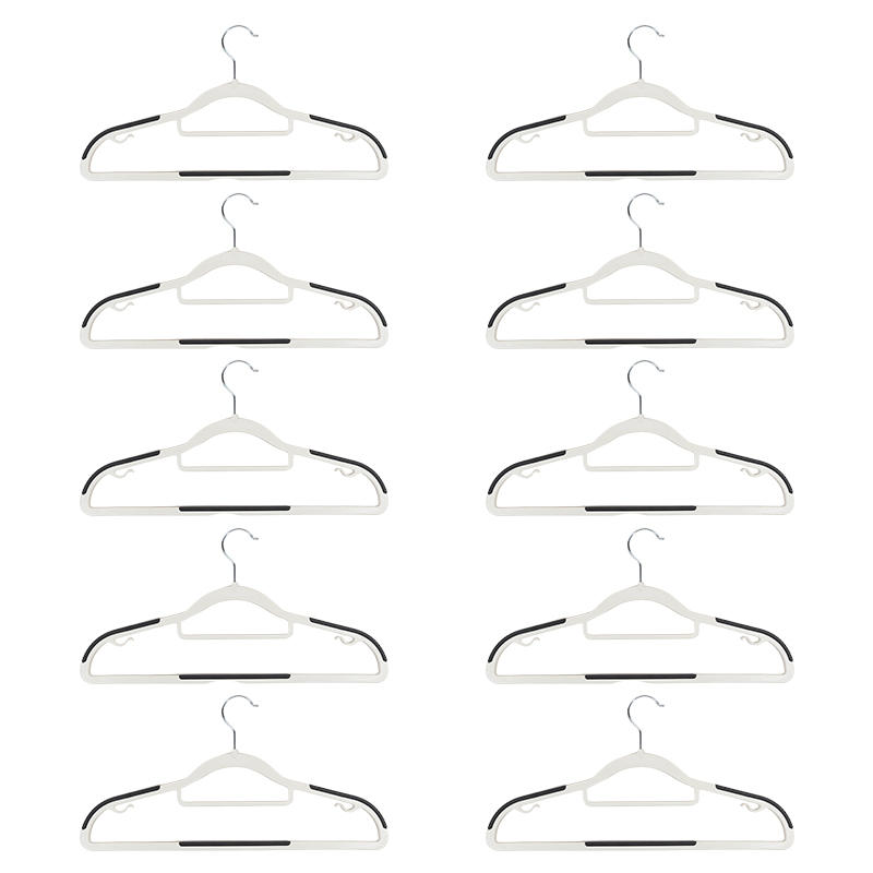 

10 шт. Вешалки для одежды, бытовые, высококачественные, нескользящие, специальные для хранения в общежитии, спальне, для развешивания одежды без следов One Size чёрный