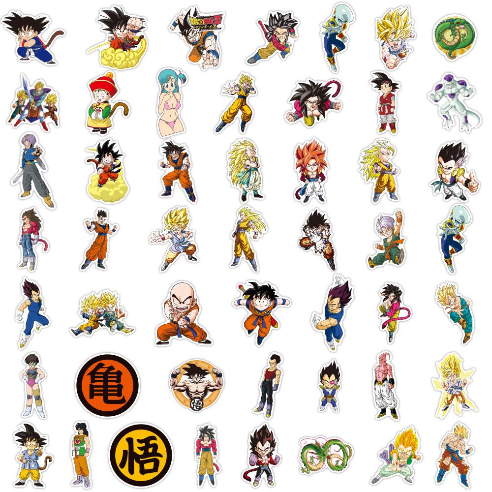 10/30/50/100pcs Japanese Cartoon Dragon Ball Stickers Son Goku Graffiti Sticker for Skateboard Laptop Cool Manga Decals Toys