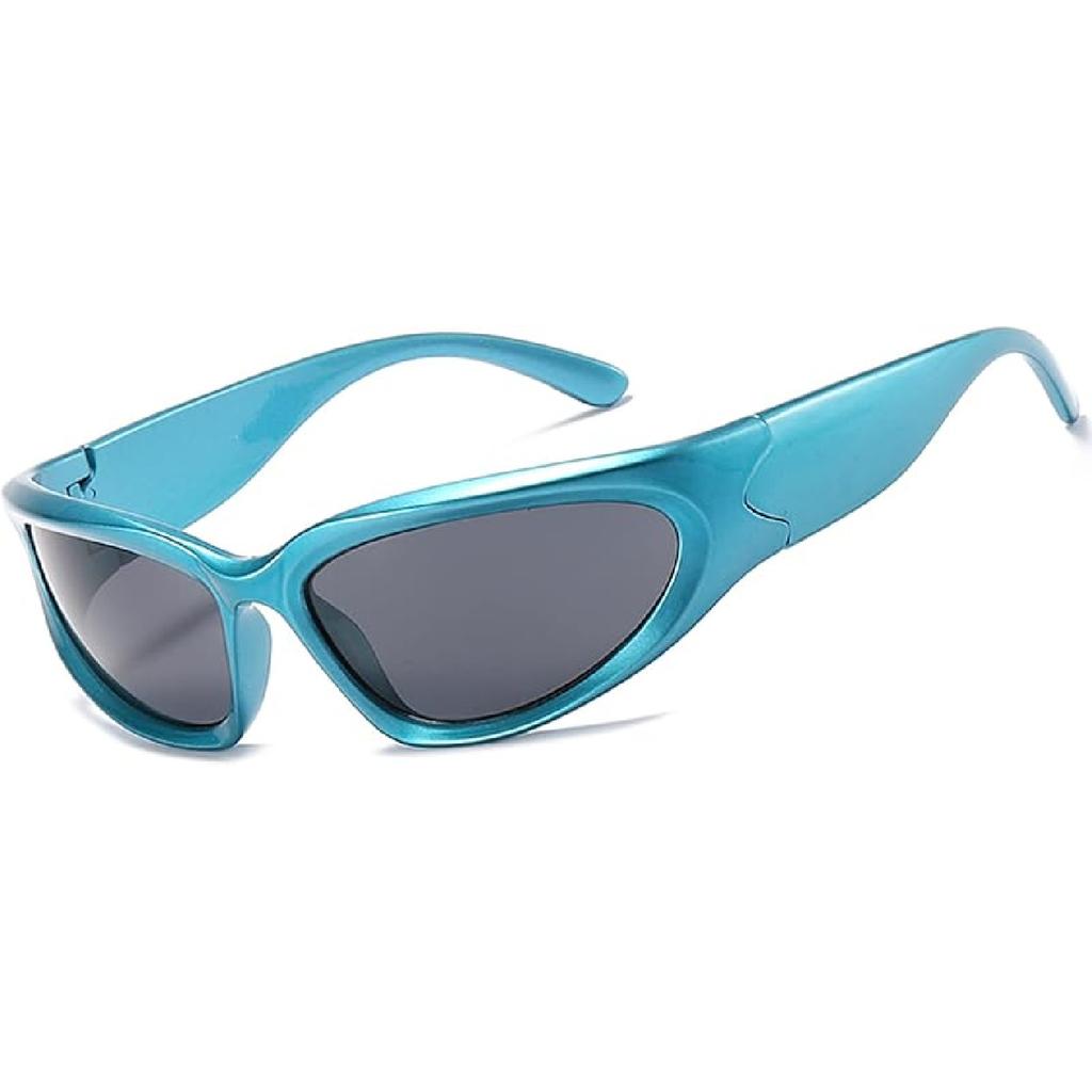 LASPOR Wrap Around Sport Sunglasses for Women Men Sport Shades Glasses Y2K Sunglasses
