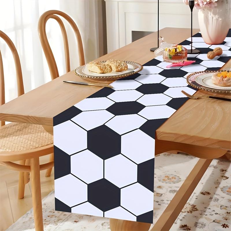 1Pcs Football Table Runner Soccer Birthday Decor Soccer Sports Theme Table Cover Football Birthday Baby Shower Supplies