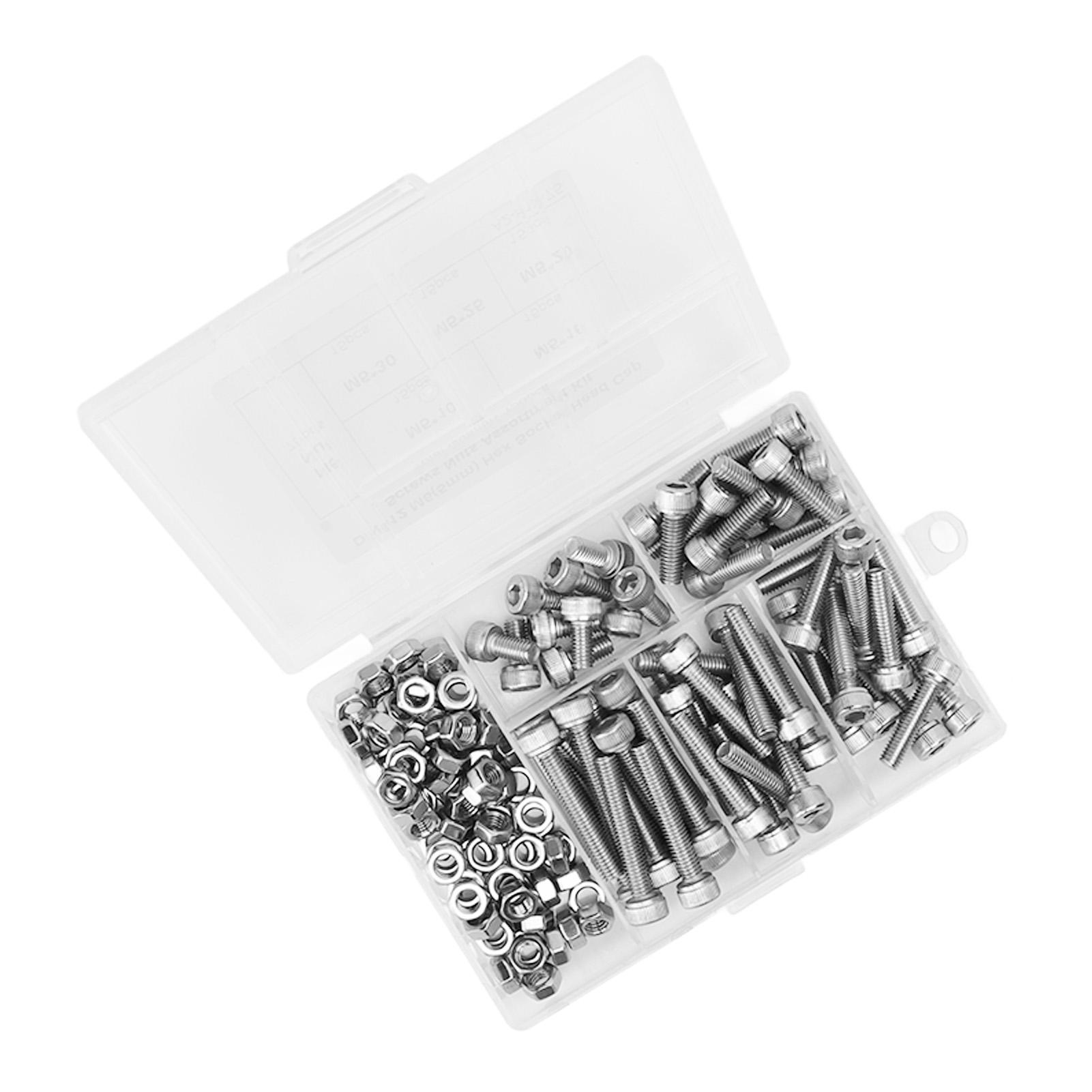 

Набор винтов и гаек с шестигранной головкой под внутренний шестигранник из нержавеющей стали 304 M5