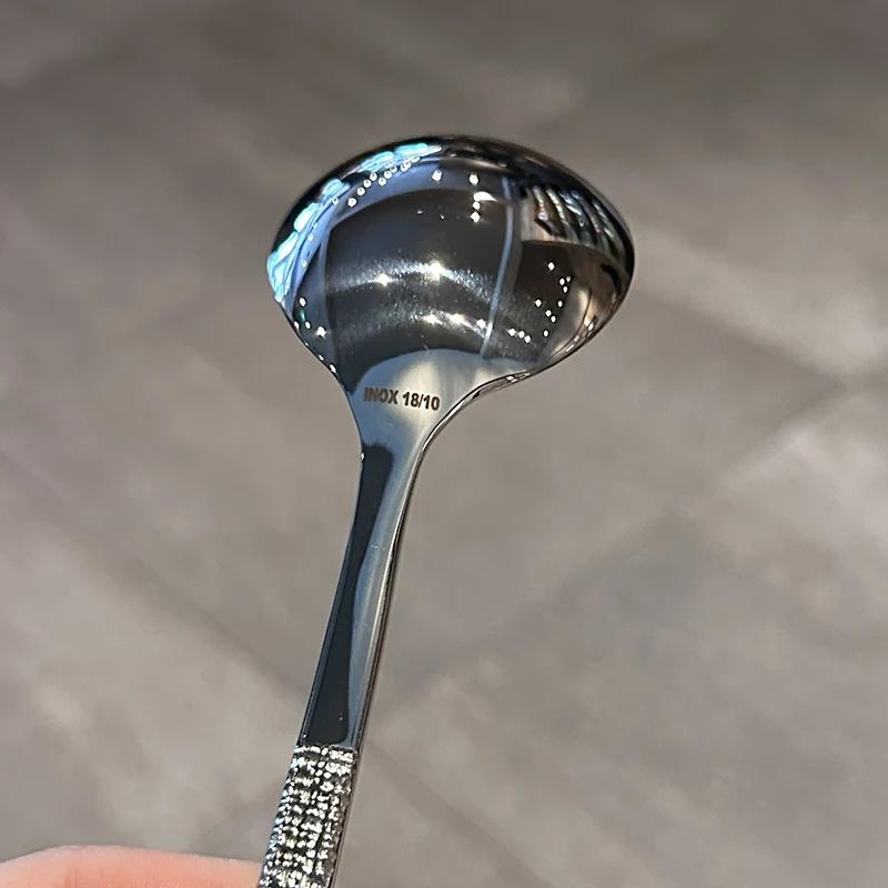316 Stainless Steel Thick Spoon Creative 21.2cm Hotel Hot Pot Spoon Spoon, Essential Tool for Home Kitchen