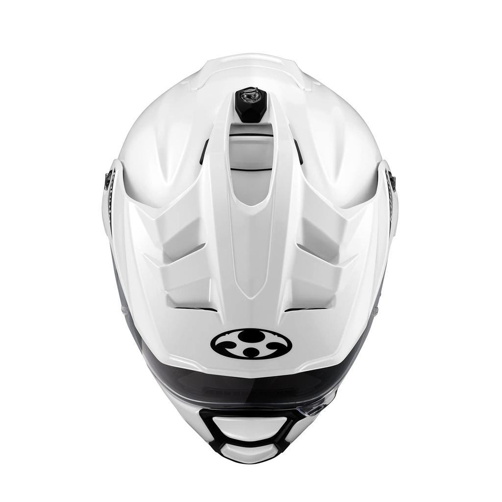 OGK KABUTO Motorcycle Helmet GEOSYS Pearl White Off-Road (Size L)