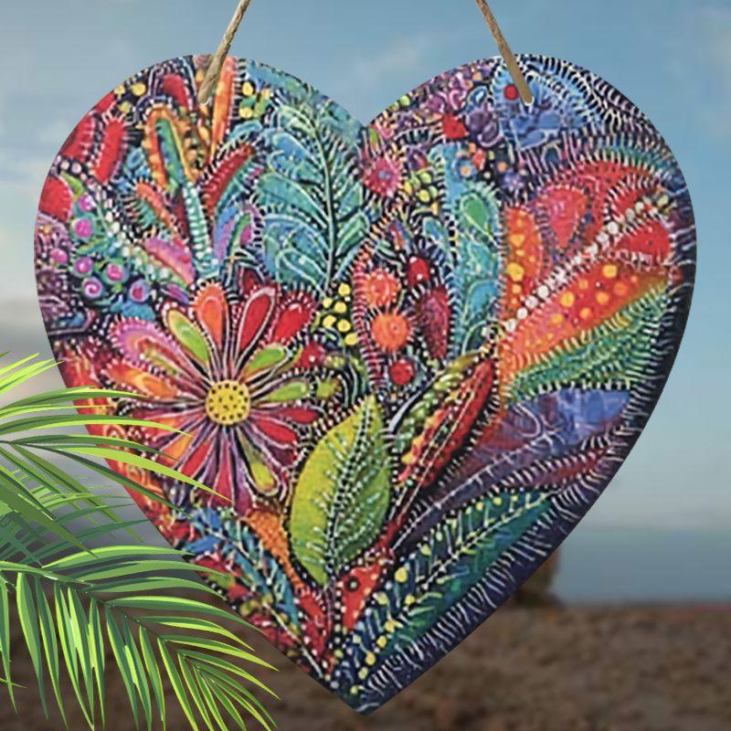 Wooden Hanging Decorative Signs, Indoor or Garden Decoration, 2D Flat Pendants, Housewarming Gifts for Friends