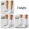 Zhuji Four-Season Mid-Calf Socks: Men's Pure Cotton Sports & Women's White Running Styles