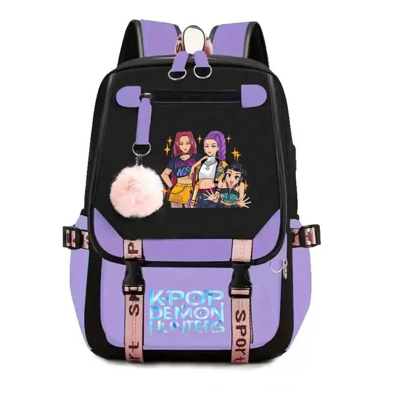 Witch Hunters Printed School Bag College Wind Large Capacity Junior High School Student Backpack
