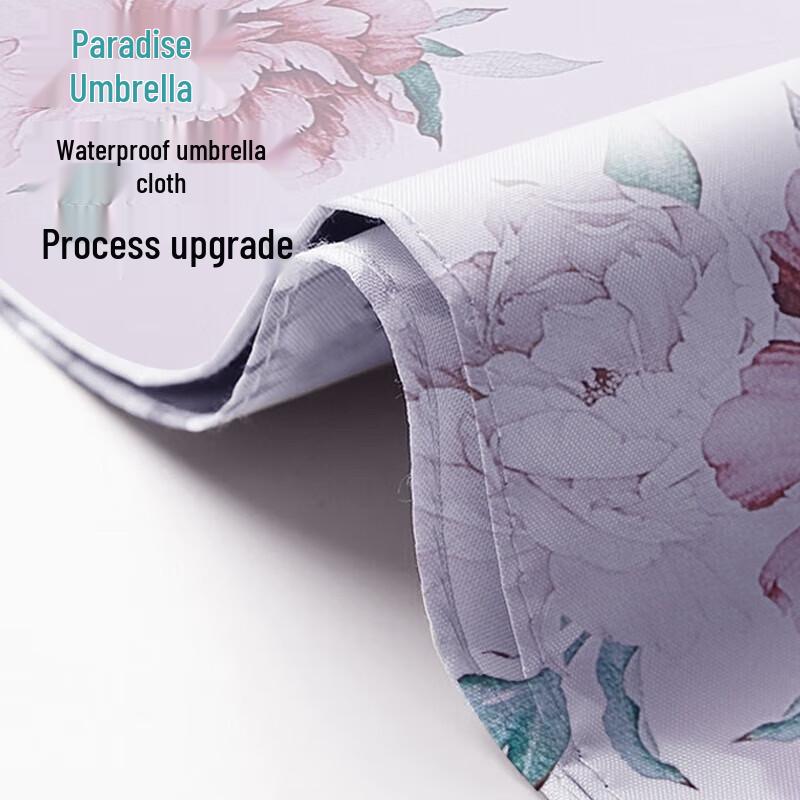 Paradise Compact Double-Layer Folding UV Sun/Rain Umbrella