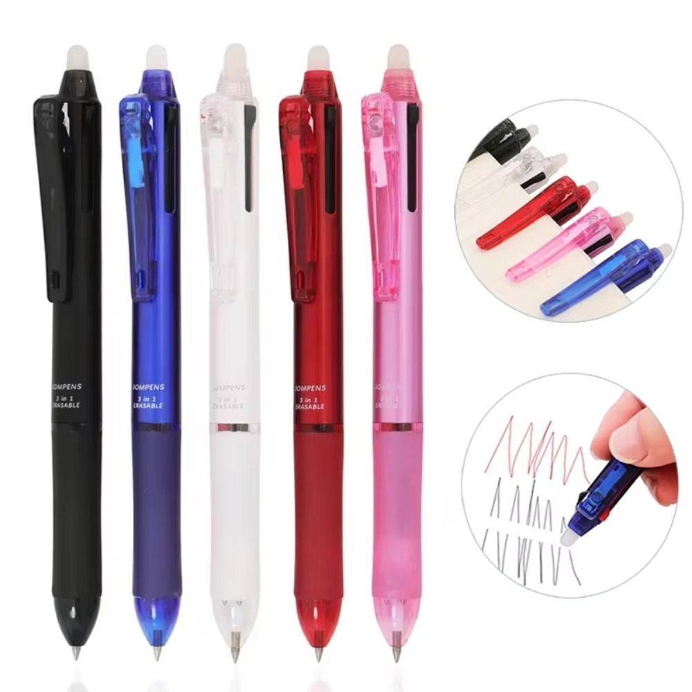 Black/Blue/Red Ink Gel Pen 3-in-1 Neutral Pen Simple Ballpoint Pen  Gift