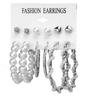 Pearl Stud Earring Set