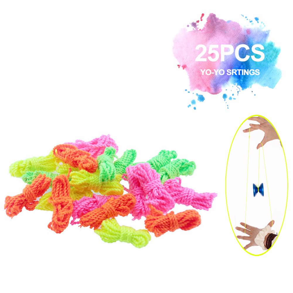 25 Stück Polyester-Yo-Yo-Saiten, Yo-Yo-Seil für reaktionsfähige, nicht reagierende Yo-Yo-Bälle