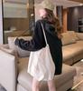 TASOGARA Long Zip Hoodie with Fleece Loose Plus Sizes Casual Wear Women's Lining, Fit, Available, Fall/Winter (JP, Alphabet, M, Black)