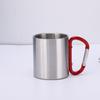 Portable Stainless Steel Cups for Outdoor Adventures-Sublimation Blank Handle Carabiner for Camping Backpacking Hiking