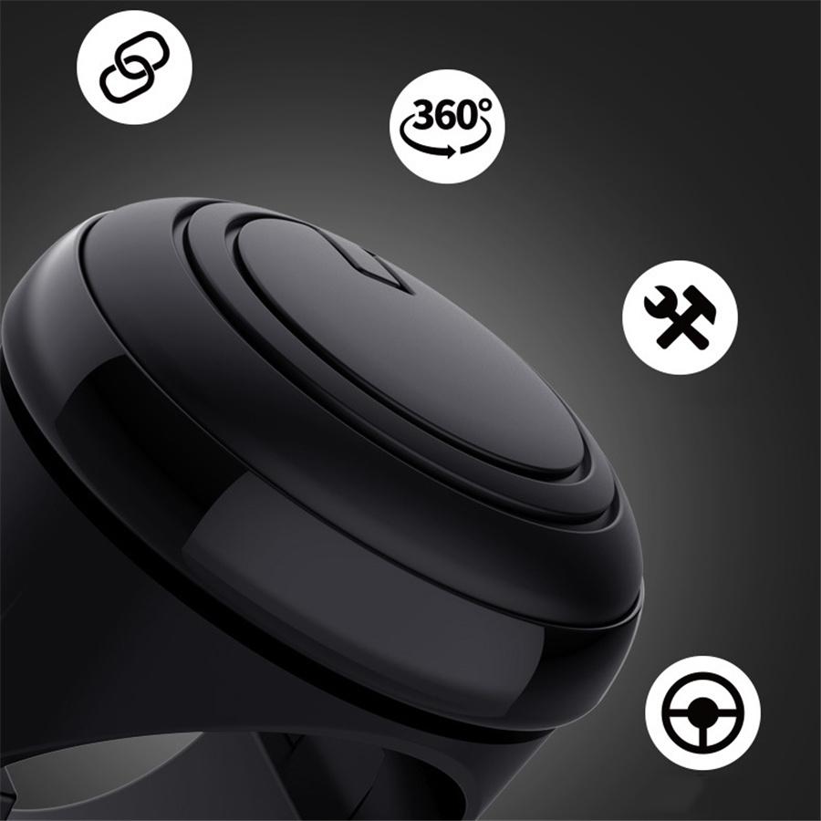 Black Car SUV Steering Wheel Booster Ball Aid Power Handle Assister Spinner Knob
