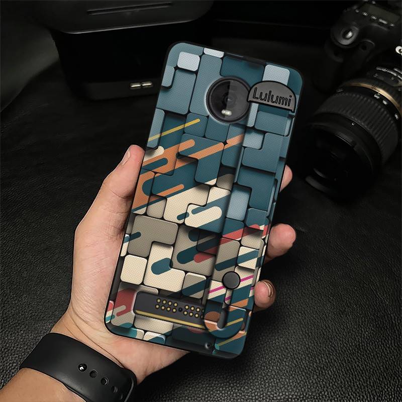 Simple Wrist Strap Phone Case For MOTO Z4 Play Fashion Design Back Cover Plain Color Personality Dirt-resistant Commerce