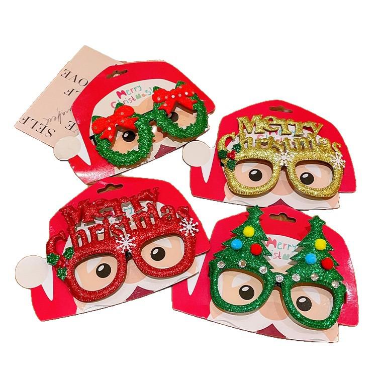 Christmas Festival Funny Elk Eyeglass Frames - Cute Cartoon Student Costume Gift & Decoration Mask
