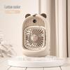 Mini Cartoon Desktop Air Cooler: USB-Powered Refrigeration & Humidifying Spray Fan